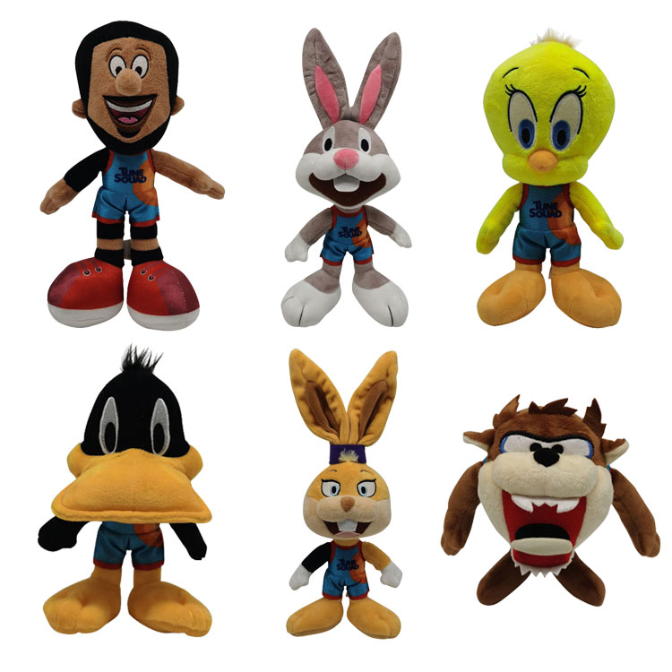 Space Jam 2: A New Legacy James Lola Bugs Bunny Daffy Duck Plush  Doll-Takerlama