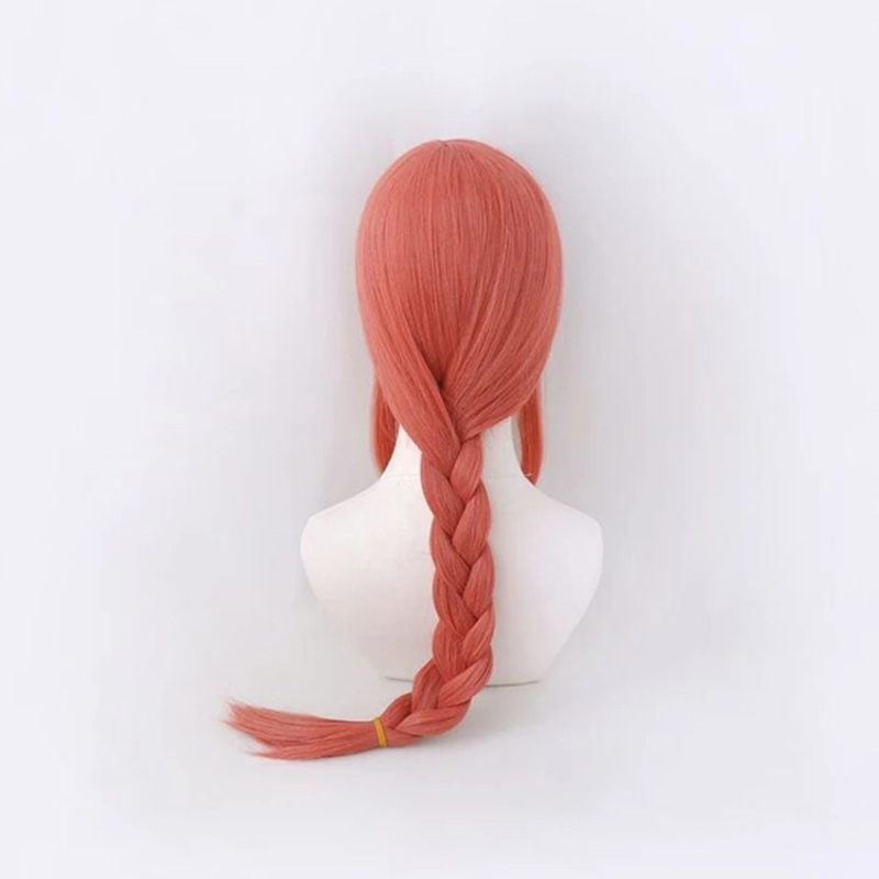 Anime Chainsaw Man Makima Wig Cosplay Accessory Red