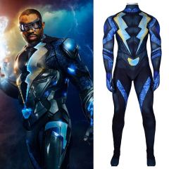 Black Lightning Jefferson Pierce Cosplay Costume Adult Kids