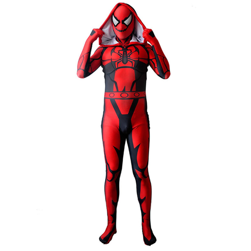 Agent Carnage Spiderman Cosplay Costume Adult Kids