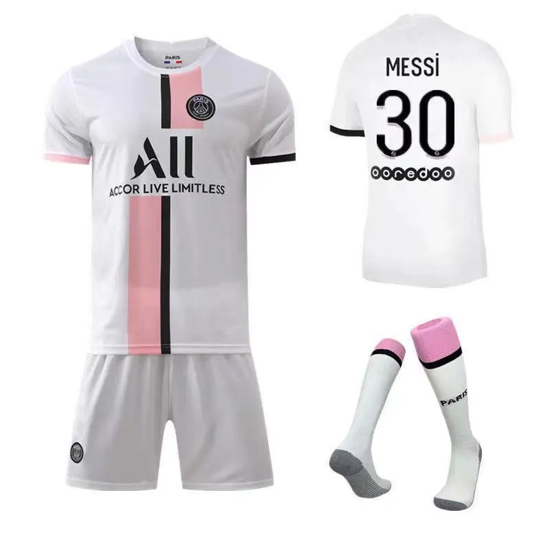 Paris Saint-Germain Jersey PSG Messi No. 30 T-Shirt Costume Kids