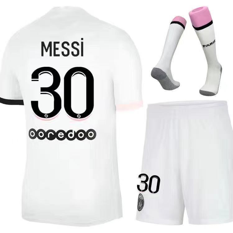 messi psg white jersey