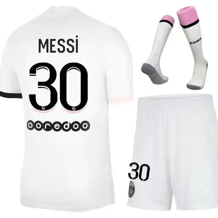 Paris Saint-Germain Jersey PSG Messi No. 30 T-Shirt Costume Kids