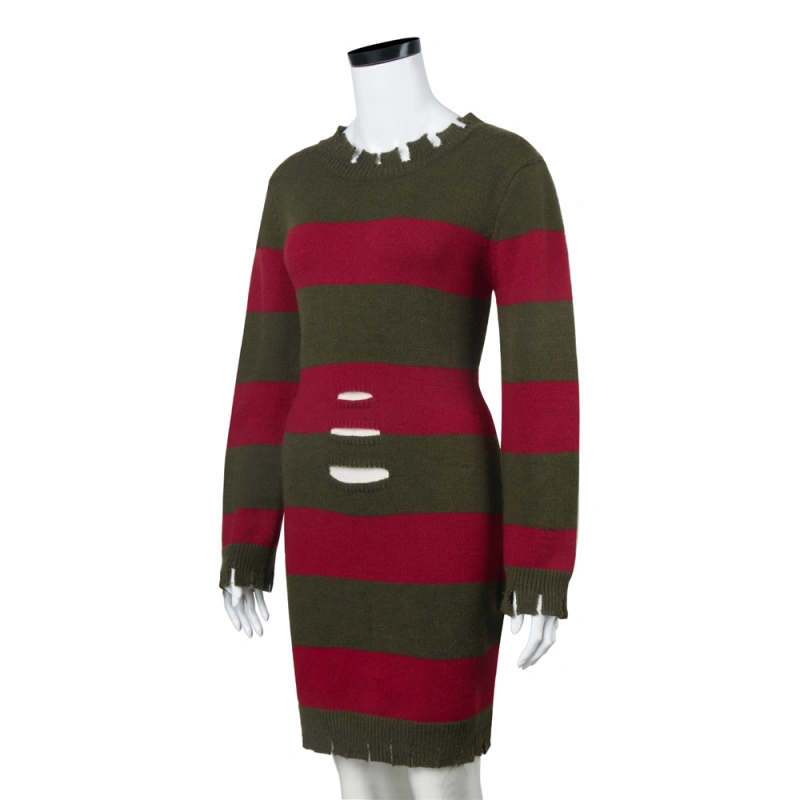 Freddy Krueger Sweater A Nightmare on Elm Street Female Halloween Cosplay Costume Takerlama (Ready to Ship)