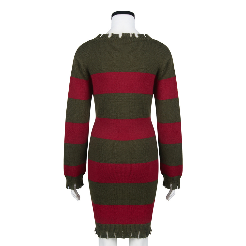 Freddy Krueger Sweater A Nightmare on Elm Street Female Halloween Cosplay Costume Takerlama (Ready to Ship)