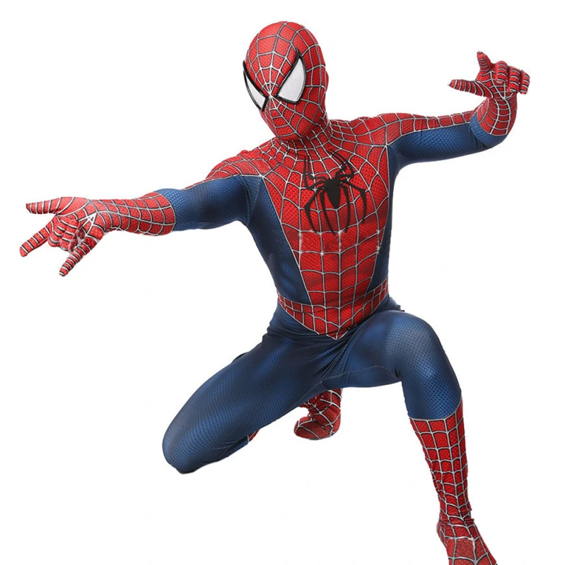 Classic Sam Raimi Spider-Man Superhero Suit Kids Adults