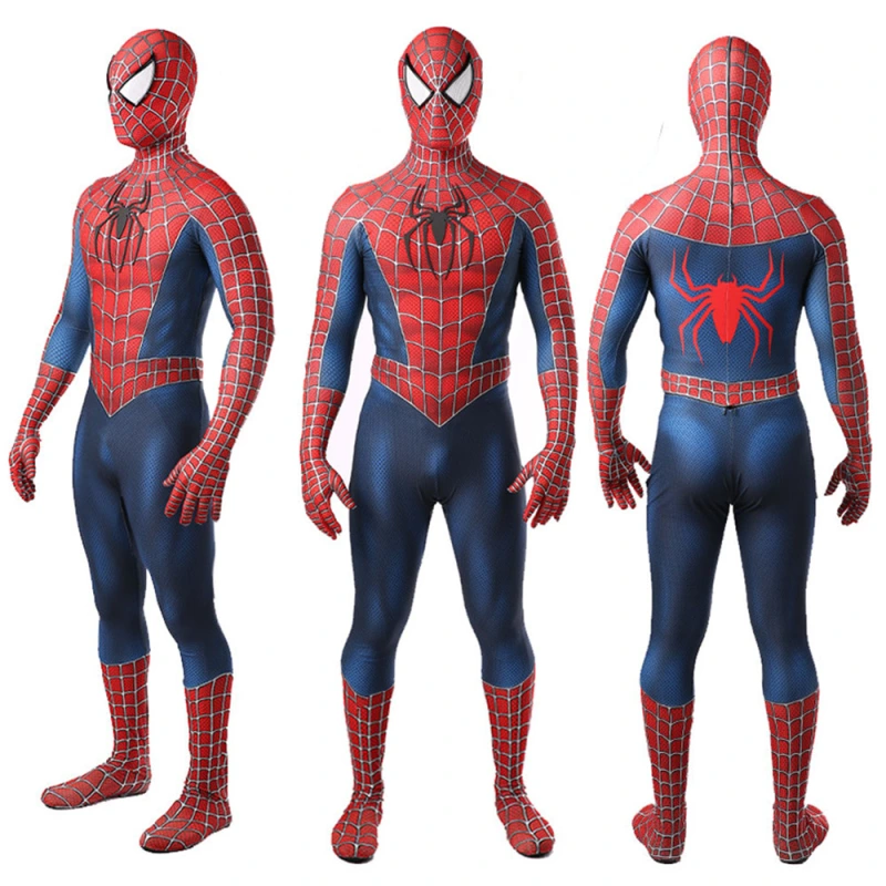 Classic Sam Raimi Spider-Man Superhero Suit Kids Adults