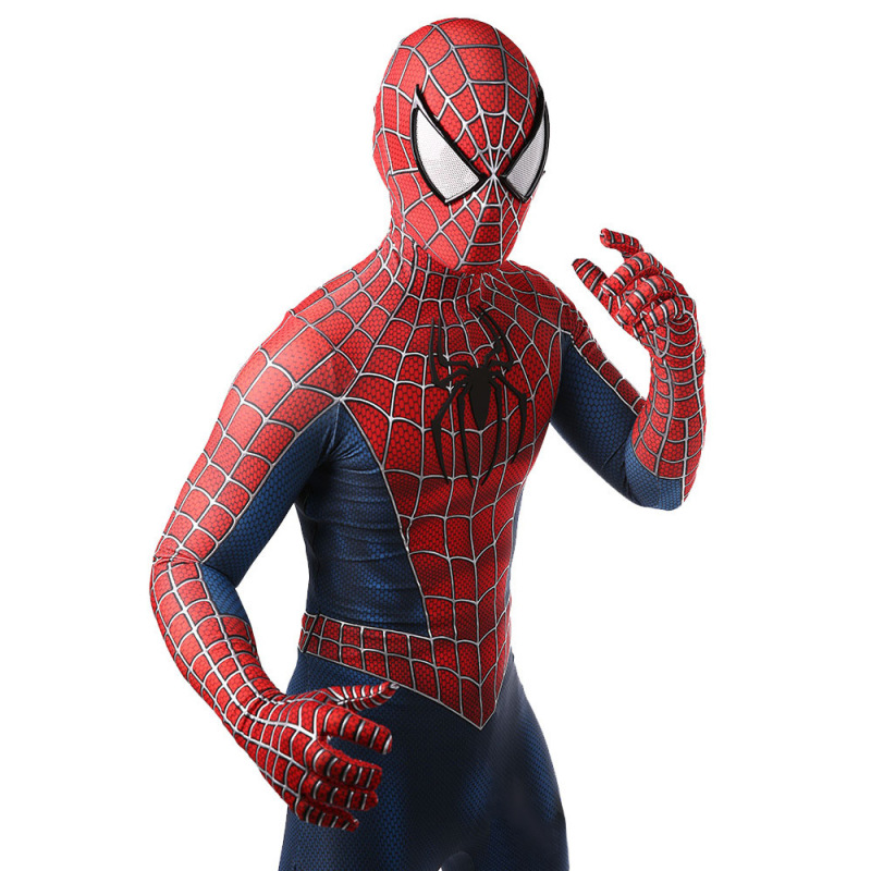 Classic Sam Raimi Spider-Man Superhero Suit Kids Adults