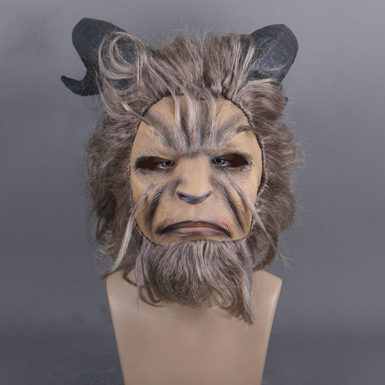 Beauty and the Beast Adam Prince Costume Mask Cosplay Wig