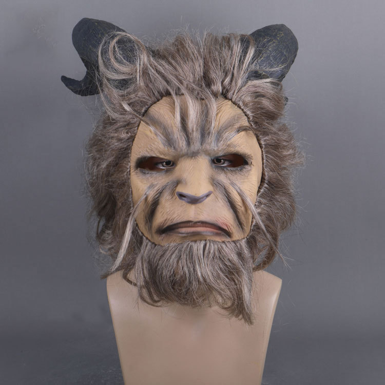 Beauty and the Beast Mask Adam Prince Cosplay Costume Wig Props