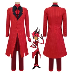 Anime Hazbin Hotel Alastor The Radio Demon Cosplay Costume Takerlama