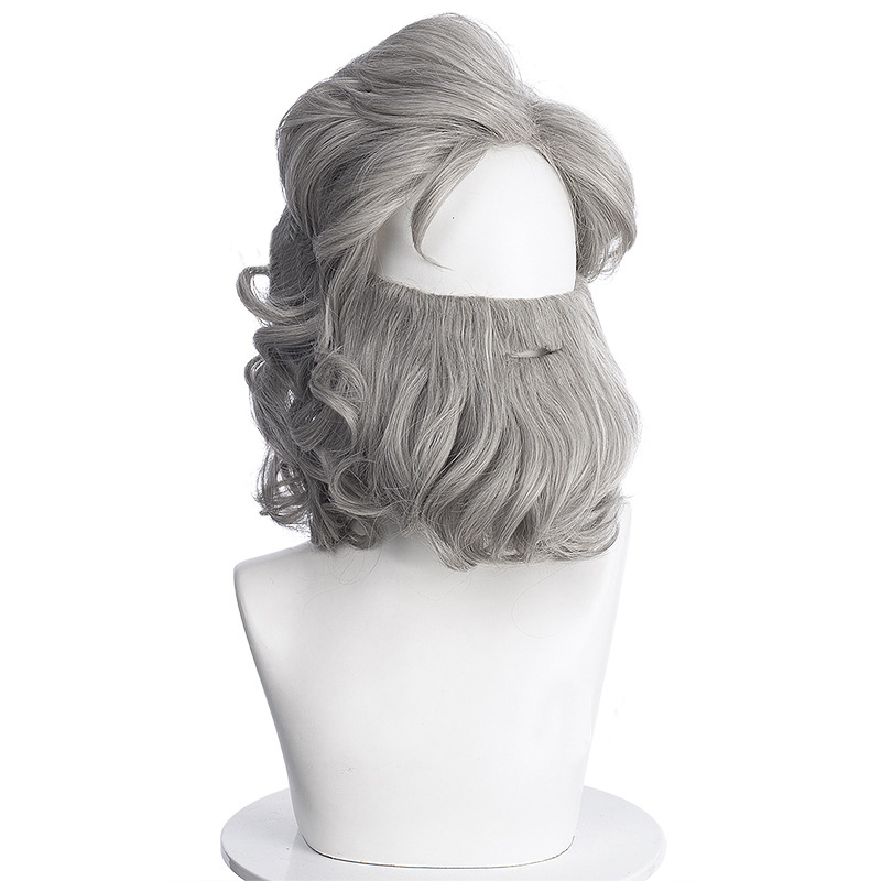 Movie The Christmas Chronicles 2 Santa Claus Silver Cosplay Beard and Wigs