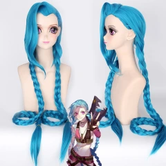 League of Legends LOL Arcane Jinx Cosplay Wig