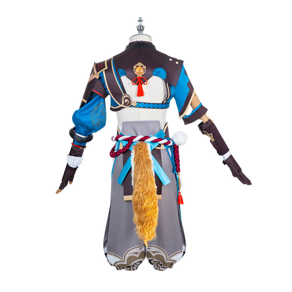 Genshin Impact Gorou Cosplay Costume Wig