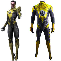 Green Lantern Thaal Sinestro Cosplay Costume Adult Kids