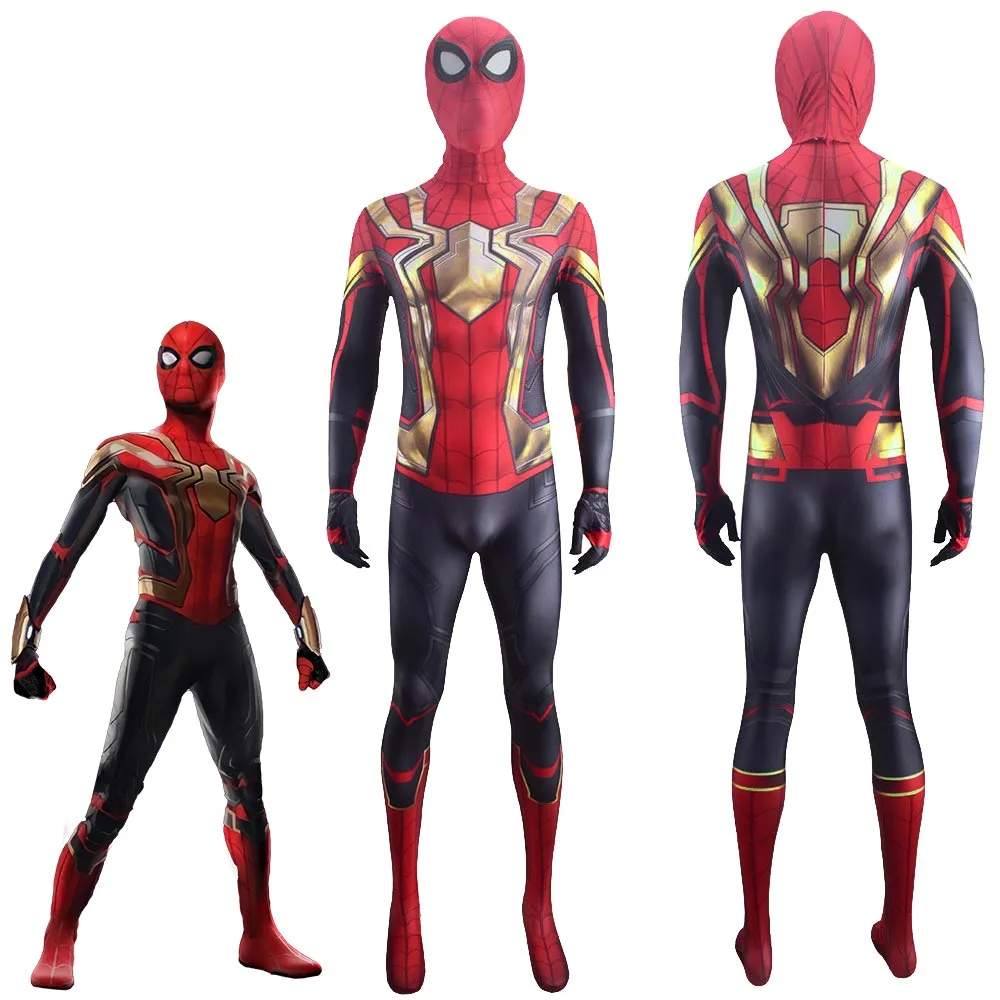 Iron Spider Cosplay Costume Adults Kids Spider-Man: No Way Home,Kids / XL Iron Spider Cosplay Costume Adults Kids Spider-Man: No Way Home,Kids / XL