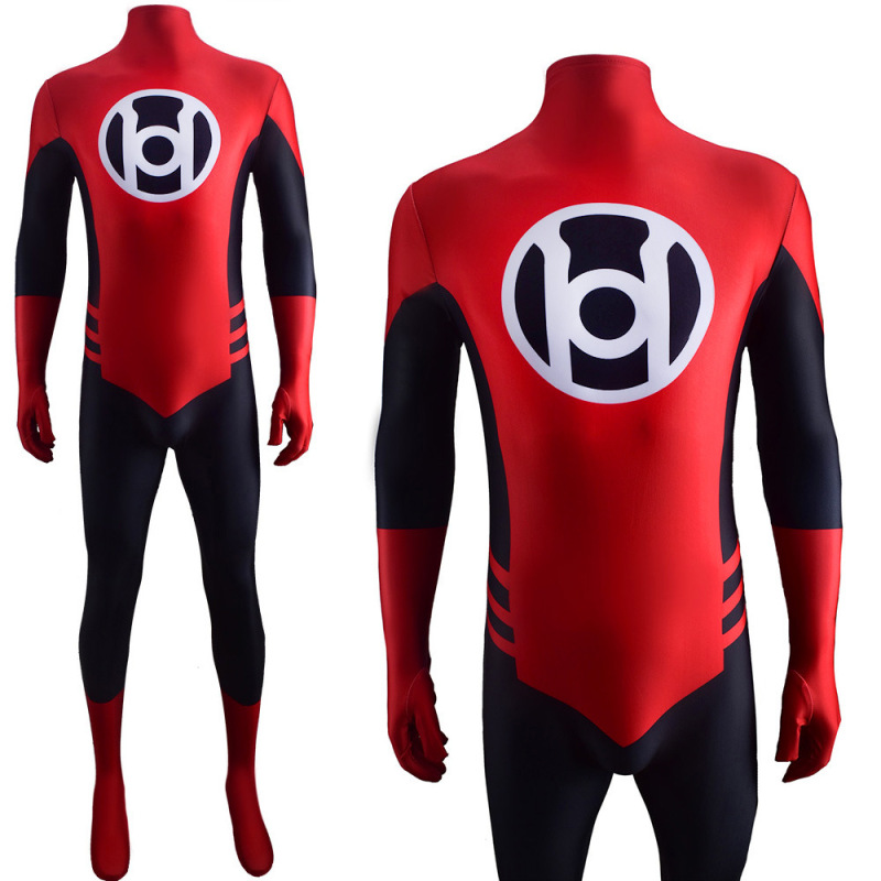 Red Lantern Corps Cosplay Costume Adult Kids Takerlama