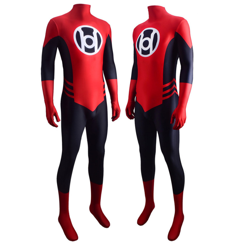 Red Lantern Corps Cosplay Costume Adult Kids Takerlama