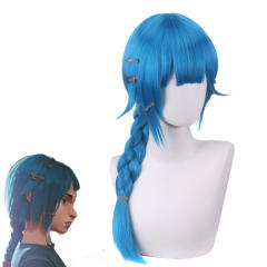 League of Legends LOL Arcane Young Jinx Cosplay Wig