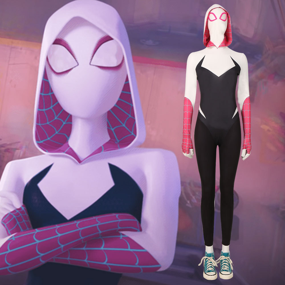 Gwen Stacy Cosplay Costume Spider-Man: Across the Spider-Verse S M XXL In Stock