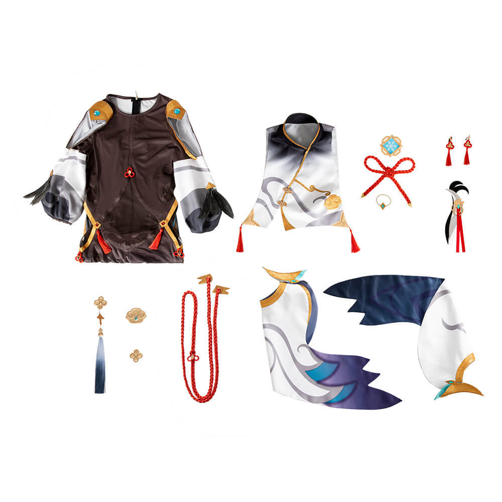 Genshin Impact Shenhe Cosplay Costume