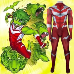 DC Comics Beast Boy Cosplay Costume Adult Kids