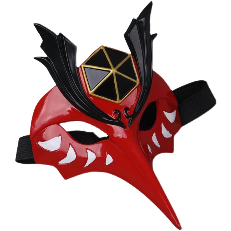 Genshin Impact Kujou Sara Headwear Mask Cosplay Props