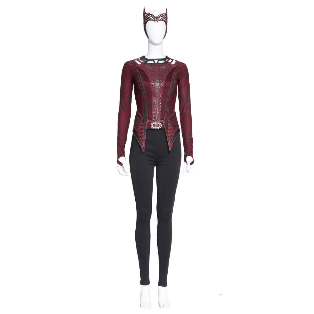 Doctor Strange in the Multiverse of Madness Wanda Maximoff Scarlet Witch Cosplay Costume (No Boots) Takerlama