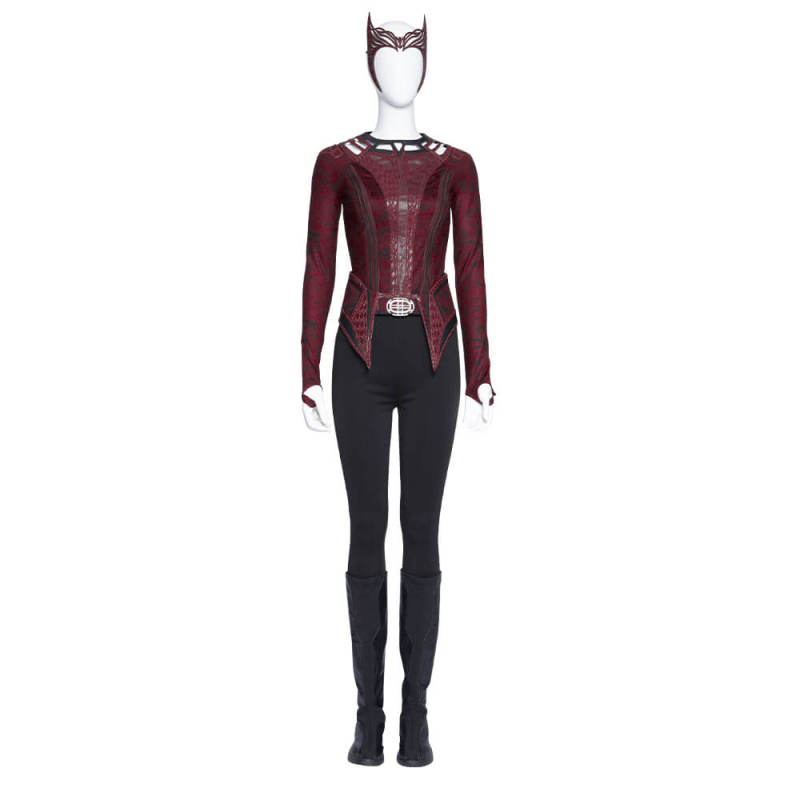 Doctor Strange in the Multiverse of Madness Wanda Maximoff Scarlet Witch Cosplay Costume (No Boots) Takerlama
