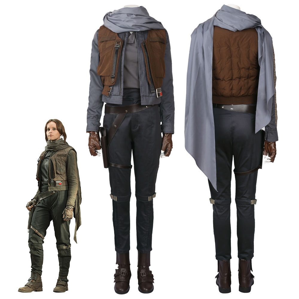 Rogue One A Star Wars Story Jyn Erso Cosplay Costume Takerlama