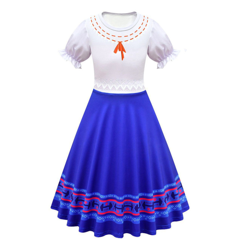 Kids Disney Encanto Luisa Madrigal Cosplay Costume