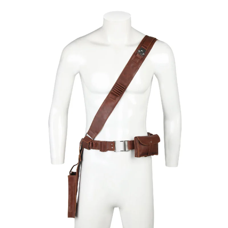 The Mandalorian 2 Boba Fett Belt Adjustable Leather Cosplay Props With Pocket Takerlama(Ready to Ship)