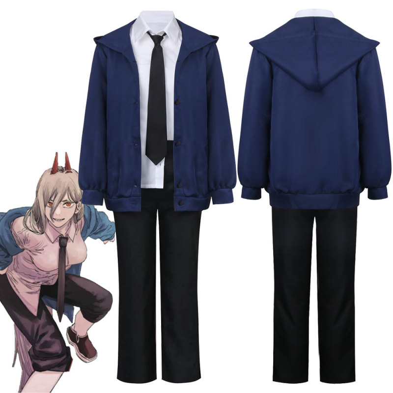 Chainsaw Man Power Blood Fiend Cosplay Costume Blue (Ready To Ship)