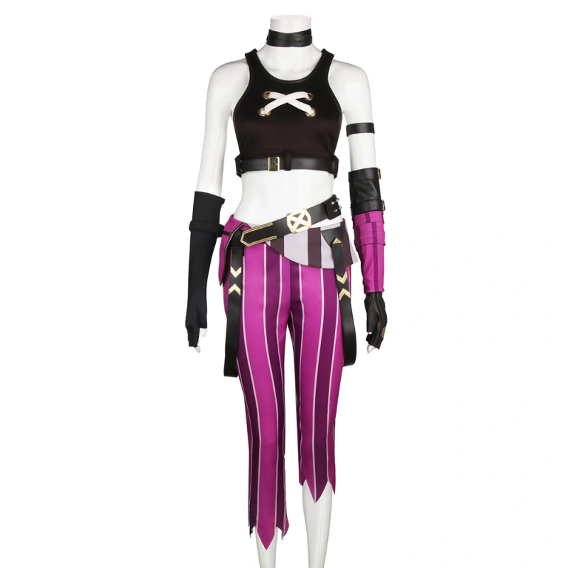 Jinx Cosplay Costume League of Legends LOL Arcane Outfits M In stock