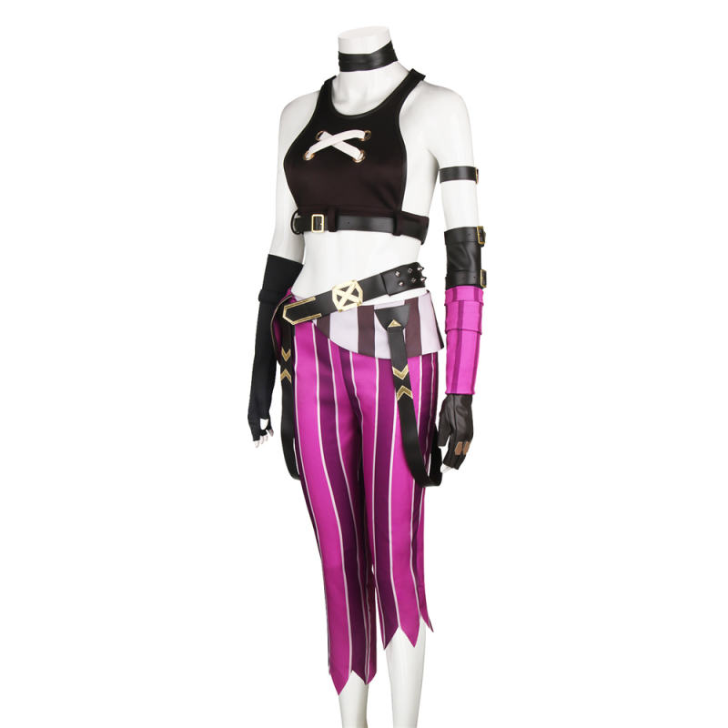 Jinx Cosplay Costume League of Legends LOL Arcane Outfits M In stock