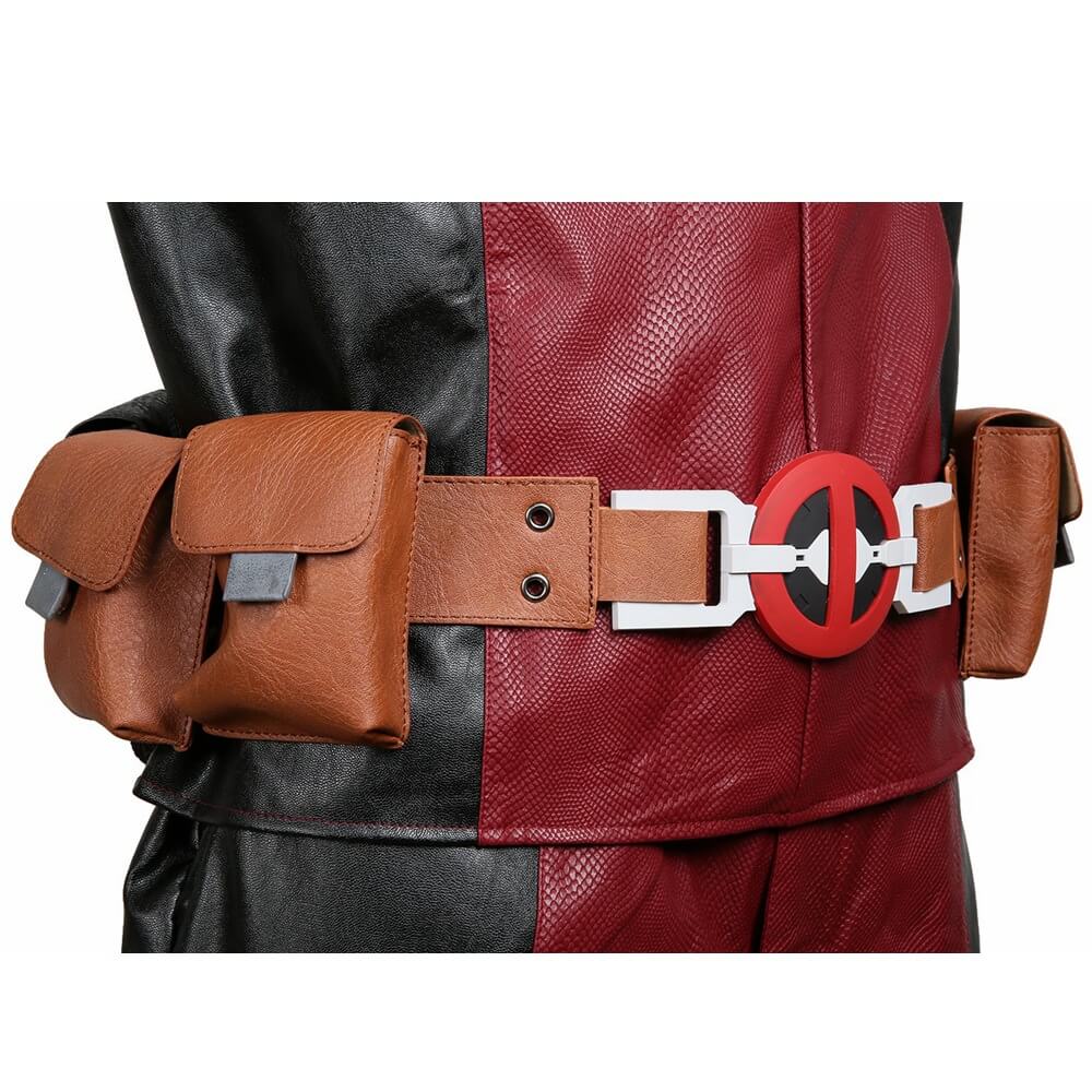 Deadpool 2 Ryan Reynolds Leather Adjustable Belt With 6 Pockets