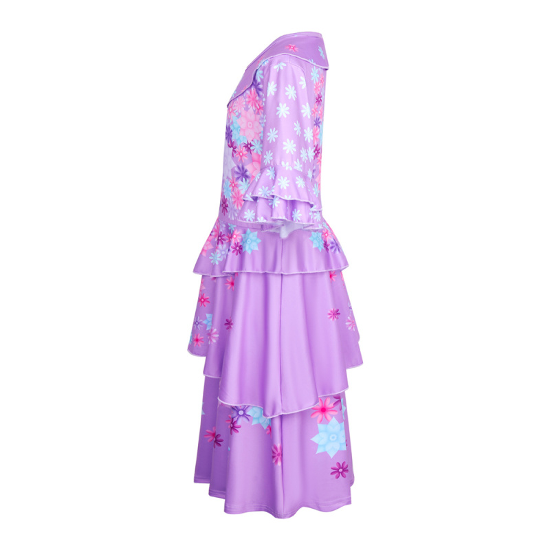 Isabela Madrigal Cosplay Costume Kids Disney Encanto Dress