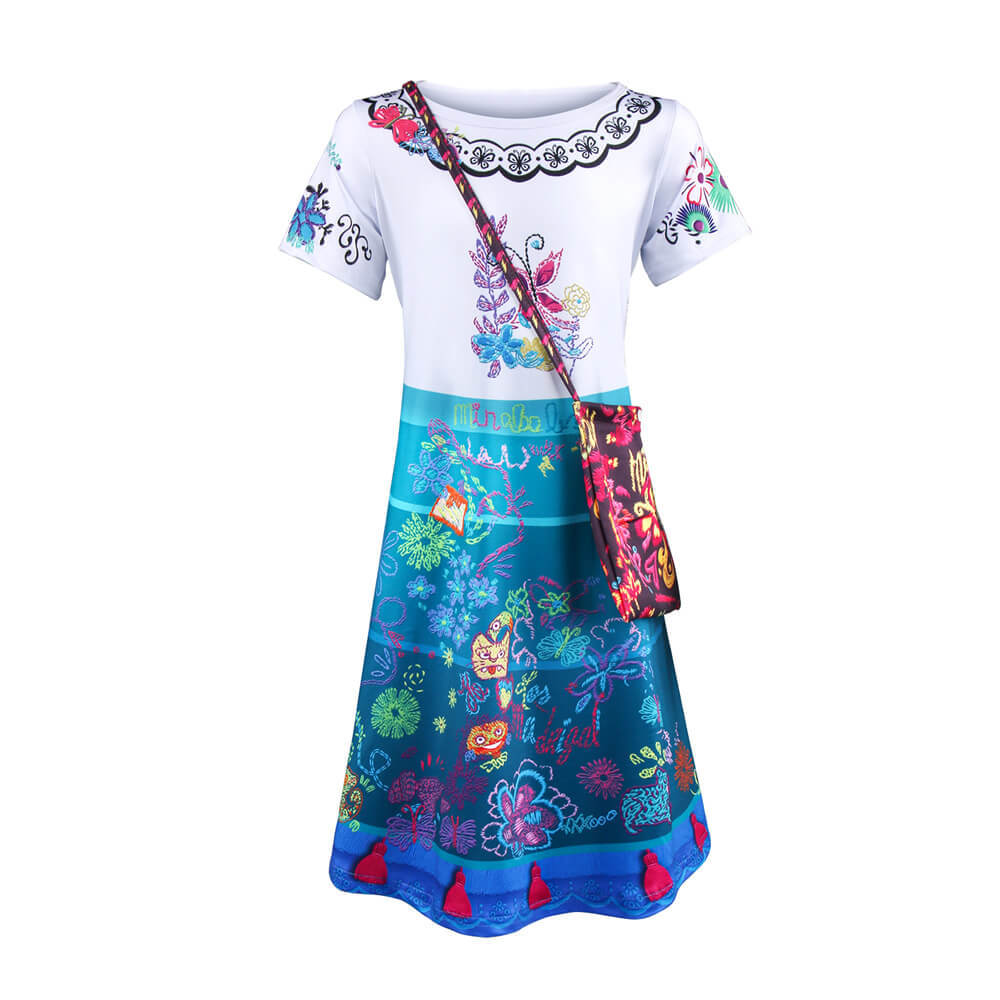 Kids Disney Encanto Mirabel Madrigal Cosplay Costume