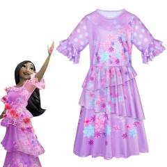 Isabela Madrigal Cosplay Costume Kids Disney Encanto Dress