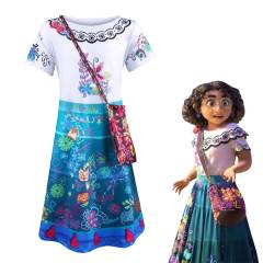 Kids Disney Encanto Mirabel Madrigal Cosplay Costume