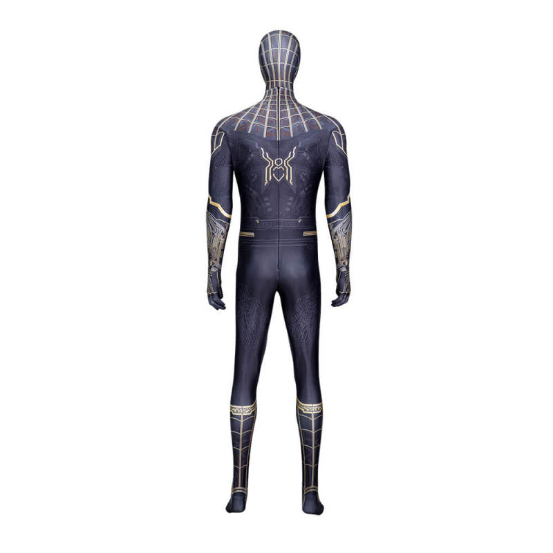 Spider-Man: No Way Home Peter Parker Black and Gold Cosplay Costume
