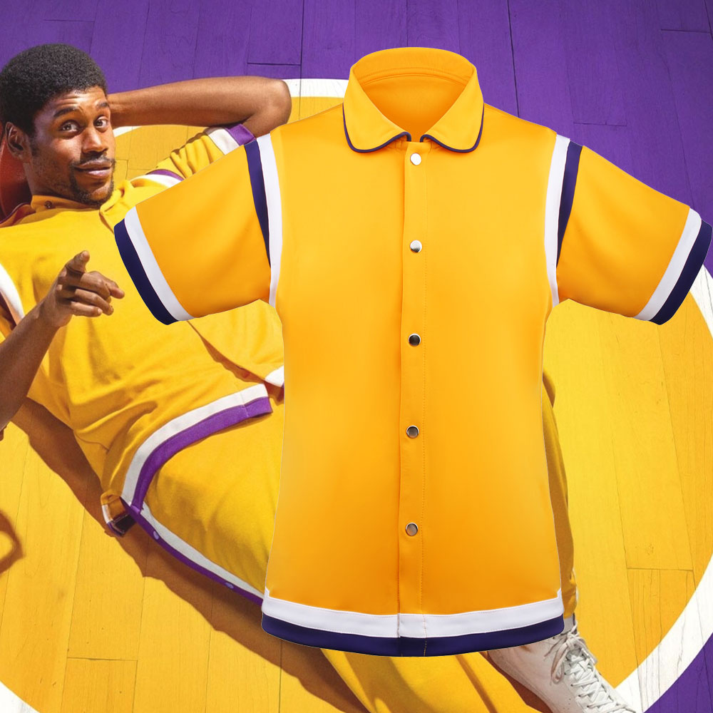 Winning Time: The Rise of the Lakers Dynasty Cosplay Costume Magic Kareem T-shirt In stock Takerlama