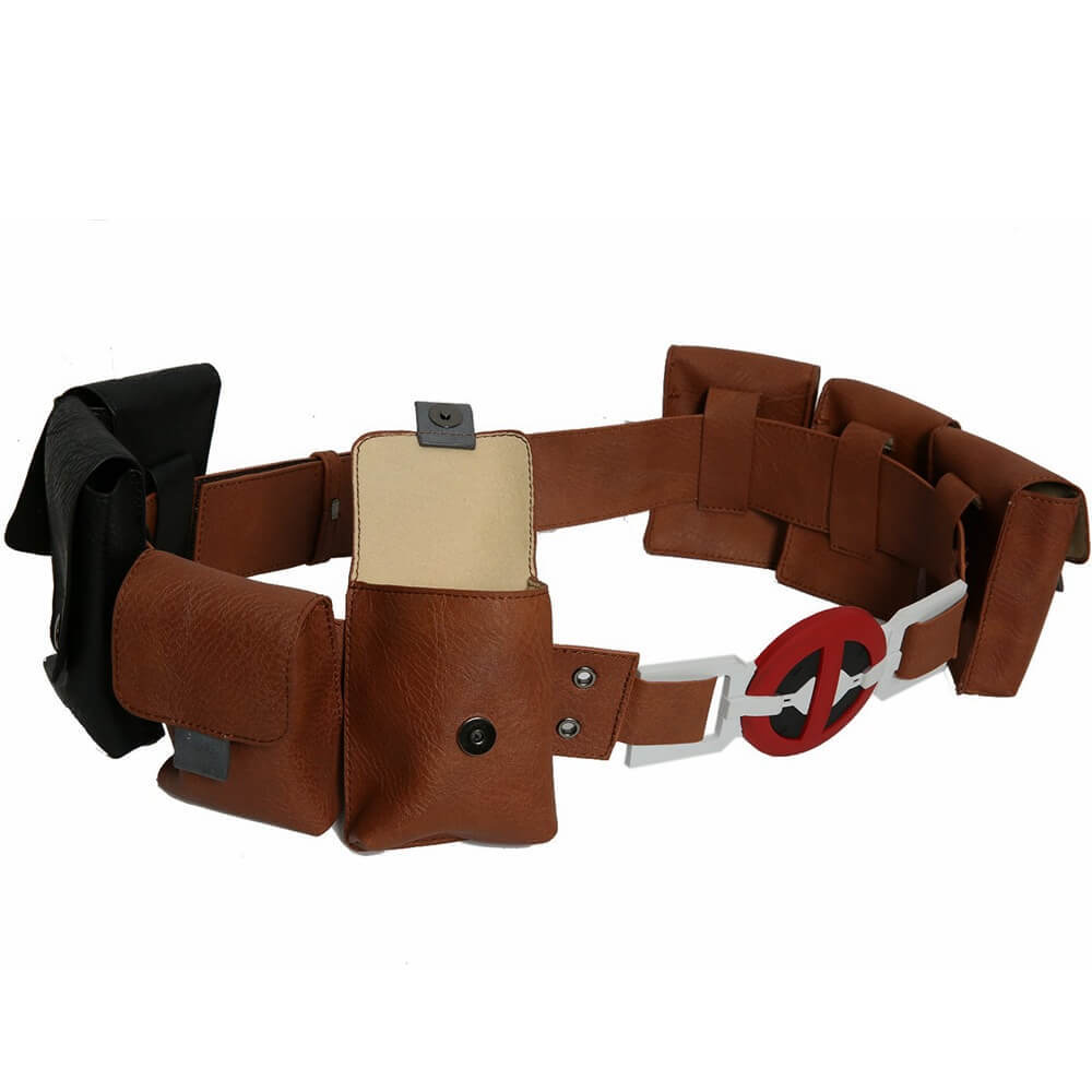 Ryan Reynolds Belt Deadpool 2 Leather Adjustable Belt With 6 Pockets In Stock Takerlama