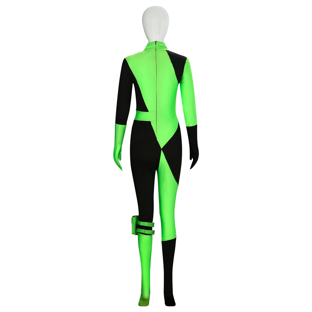 Kim Possible Shego Green Halloween Cosplay Costume (Ready To Ship) Takerlama