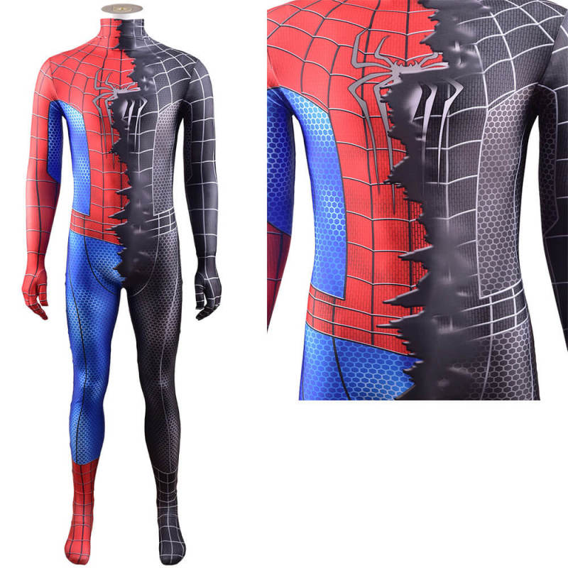 Sam Raimi Spider-Man Red and Black Cosplay Costume Adults Kids