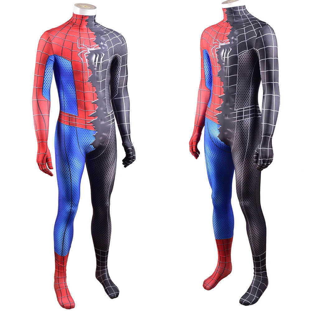 Sam Raimi Spider-Man Red and Black Cosplay Costume Adults Kids