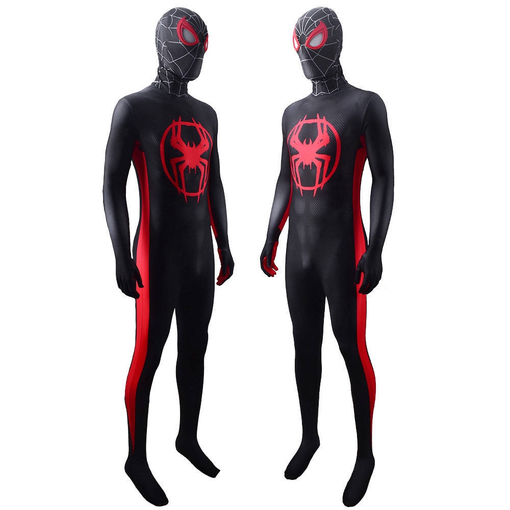 Spider-Man Across the Spider-Verse Miles Morales Body Suit Mask Adults Kids