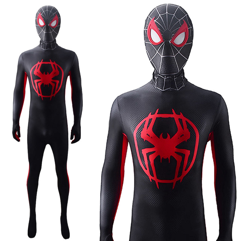 Spider-Man Across the Spider-Verse Miles Morales Body Suit Mask Adults Kids