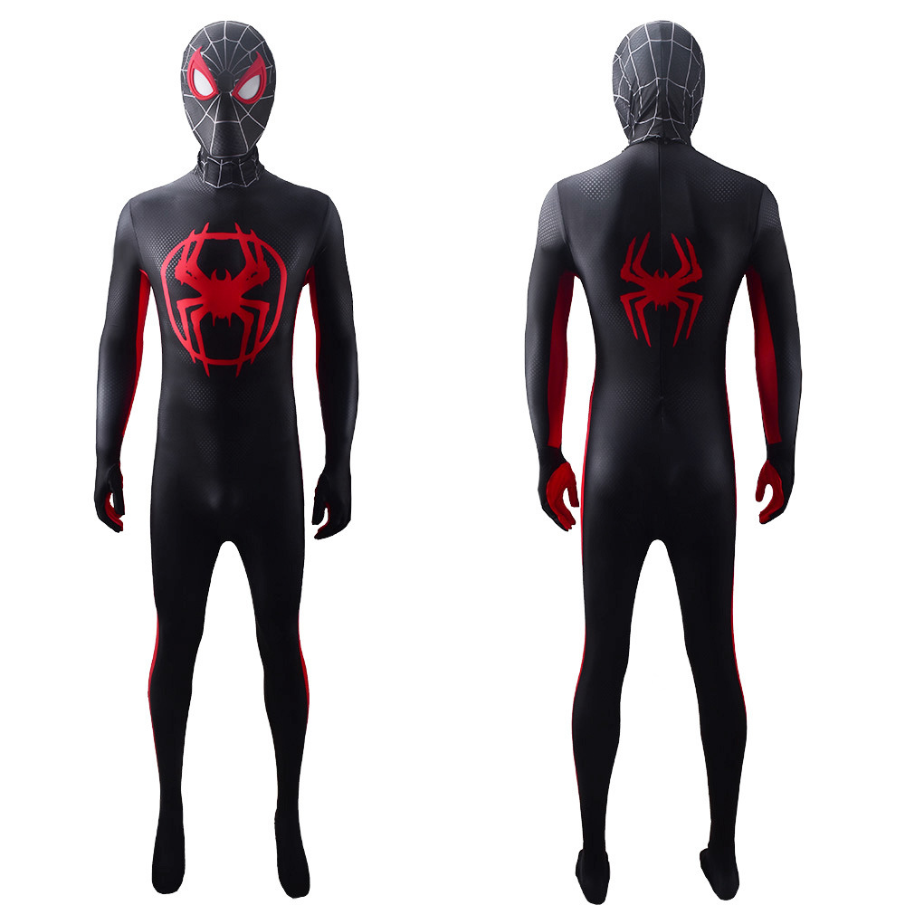 Spider-Man Across the Spider-Verse Miles Morales Body Suit Mask Adults Kids