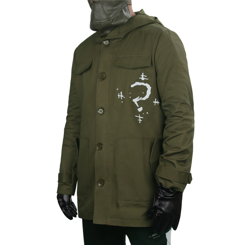 The Batman 2022 Riddler Cosplay Costume with Mask In Stock-Takerlama